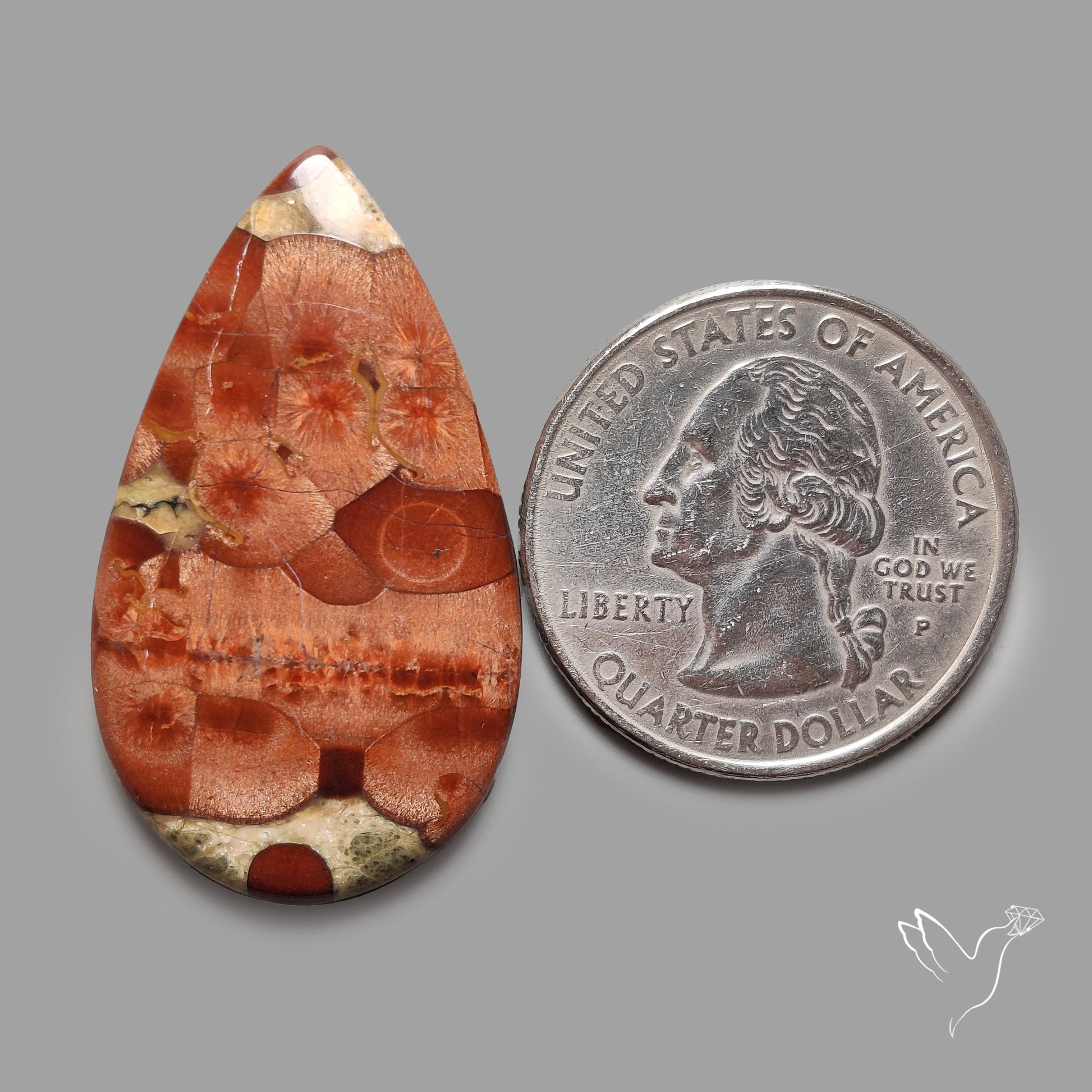 Peanut Wood Obsidian Cabochon