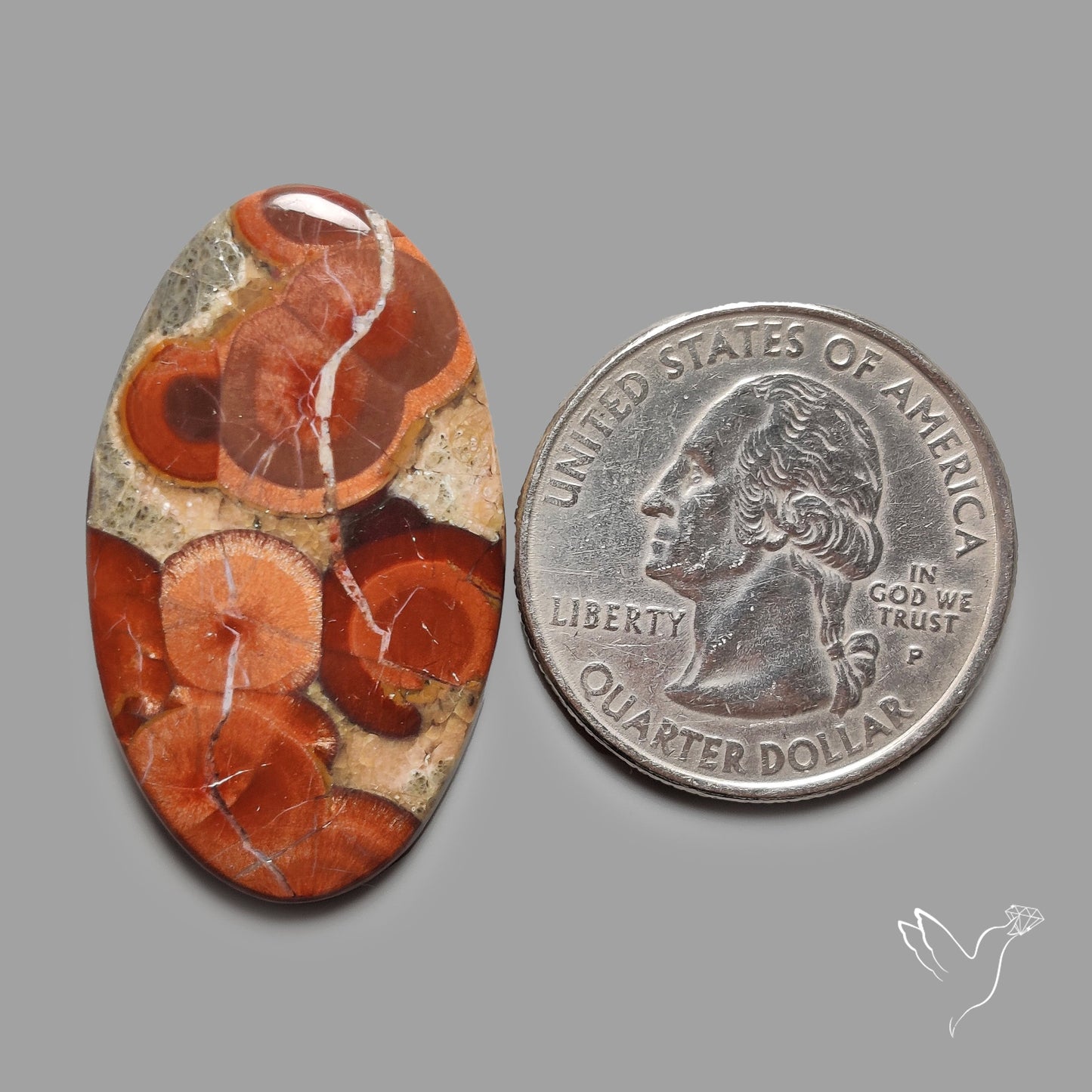 Peanut Wood Obsidian Cabochon