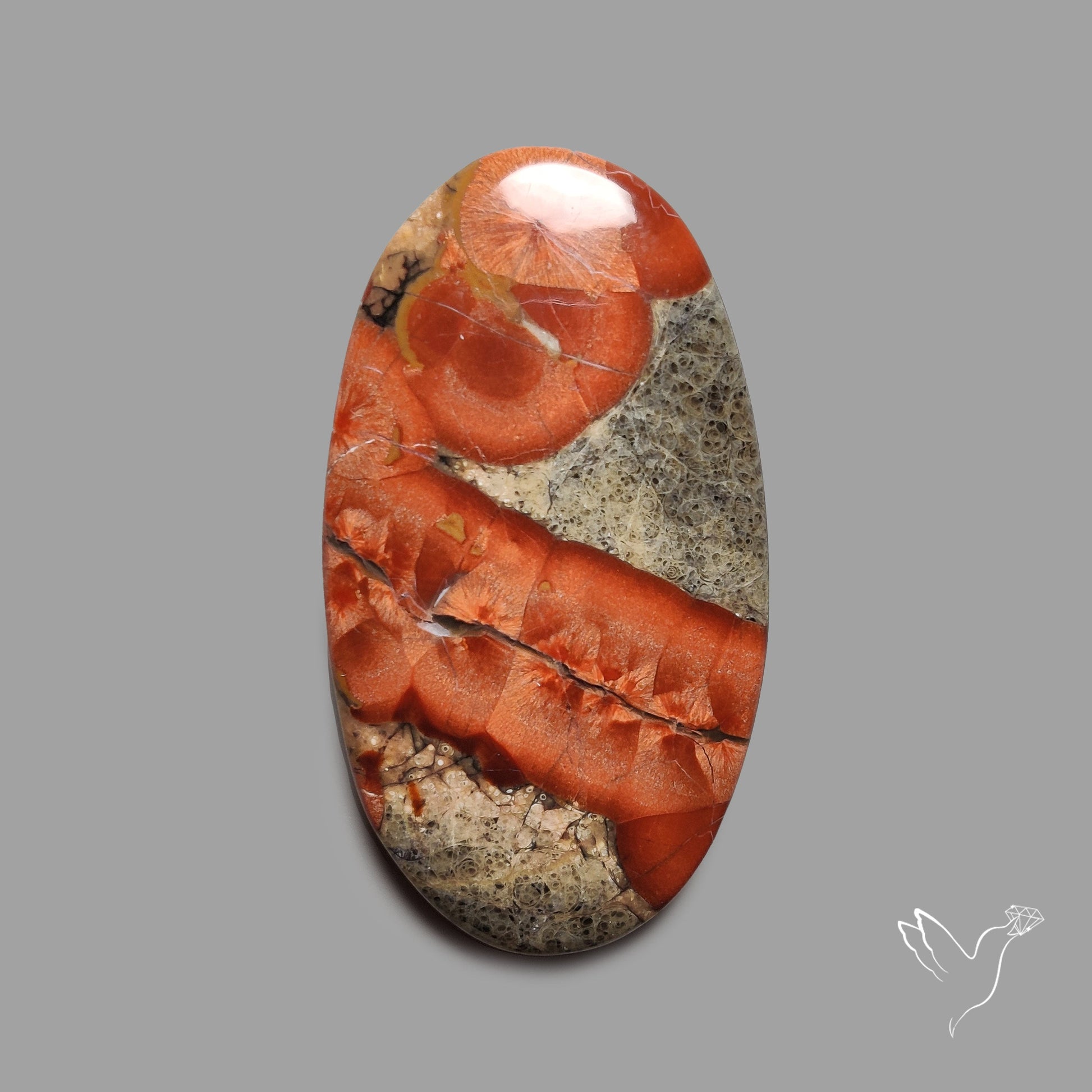 Peanut Wood Obsidian Cabochon