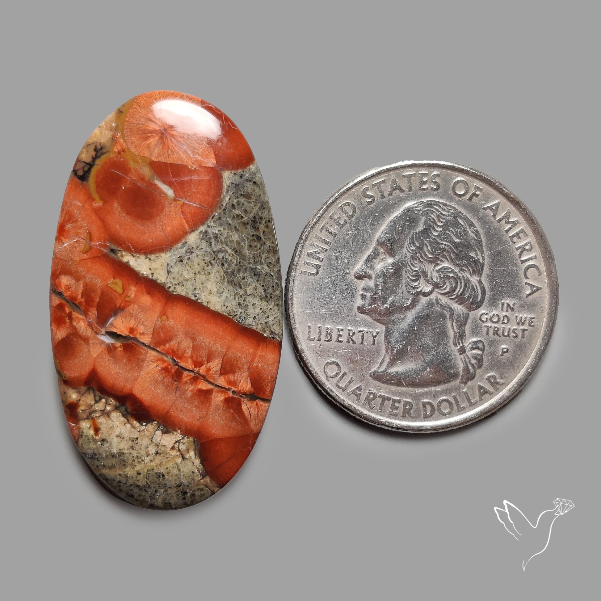 Peanut Wood Obsidian Cabochon