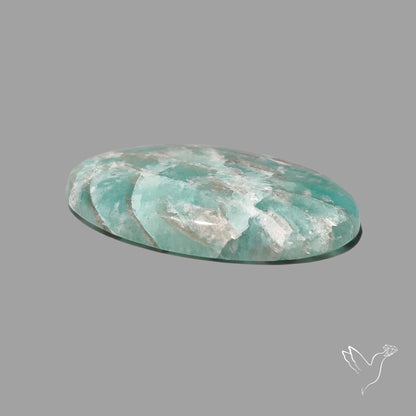 Peruvian Amazonite Cabochon with Feldspar Inclusions