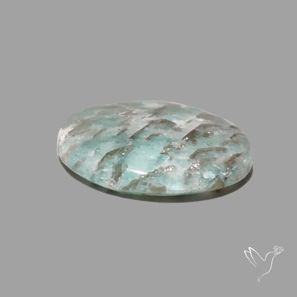 Peruvian Amazonite Cabochon with Feldspar Inclusions