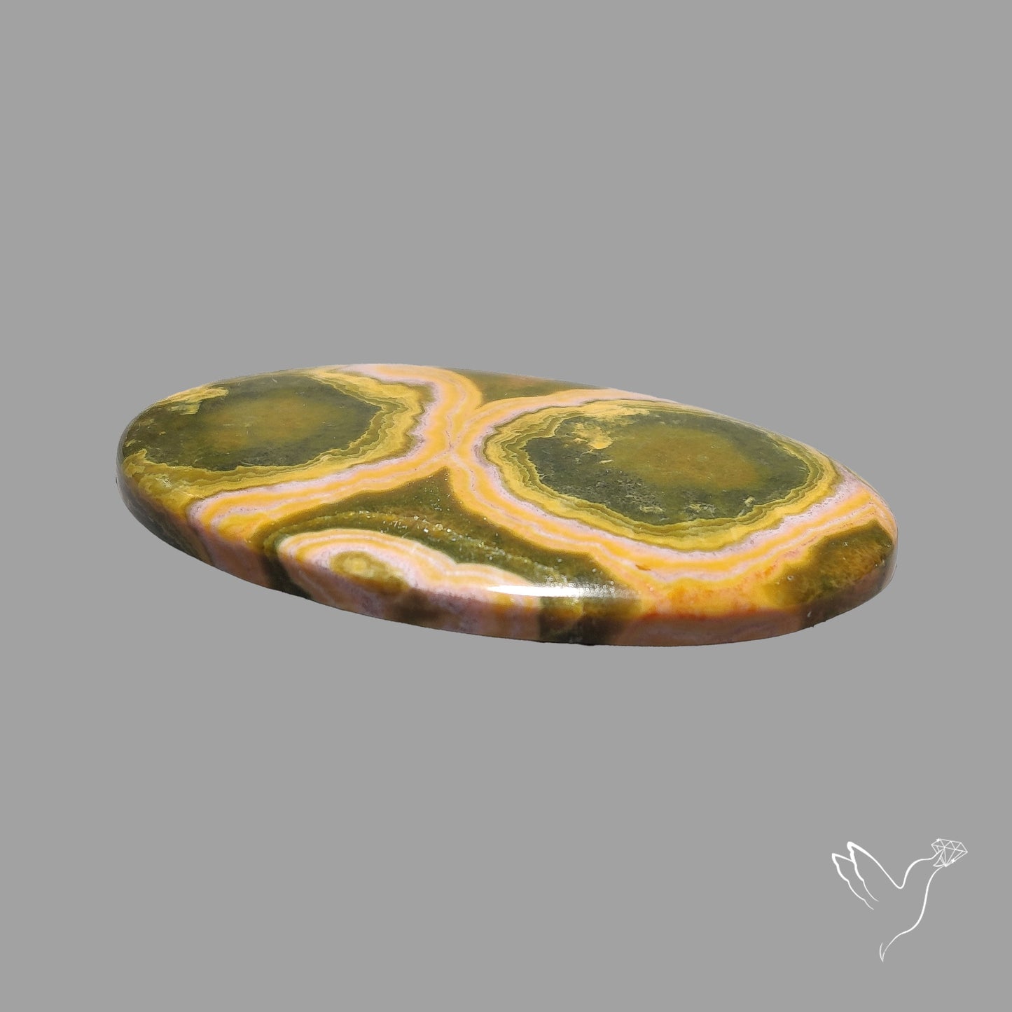 Orbicular Ocean Jasper Cabochon