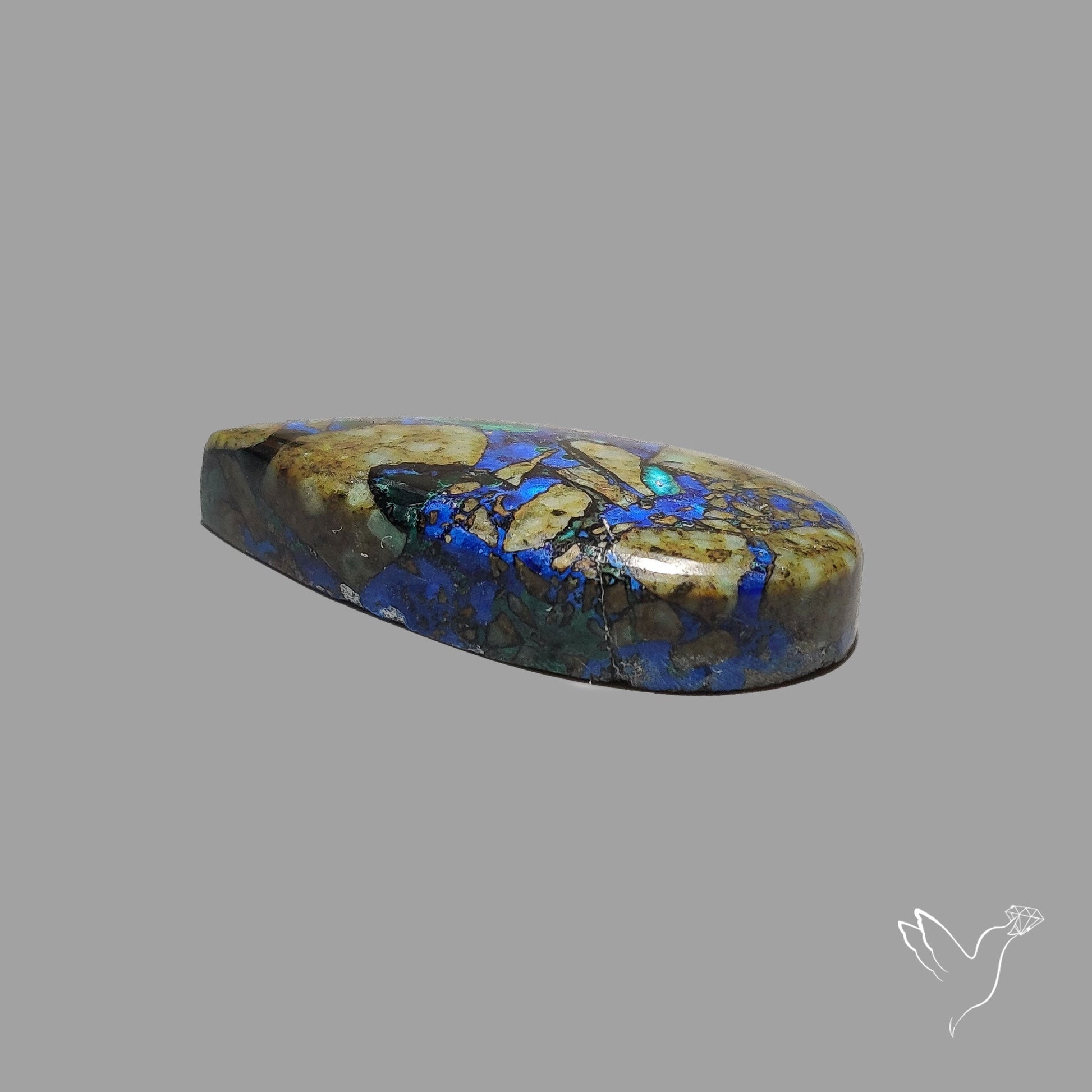 Congo Azurite In Matrix Cabochon