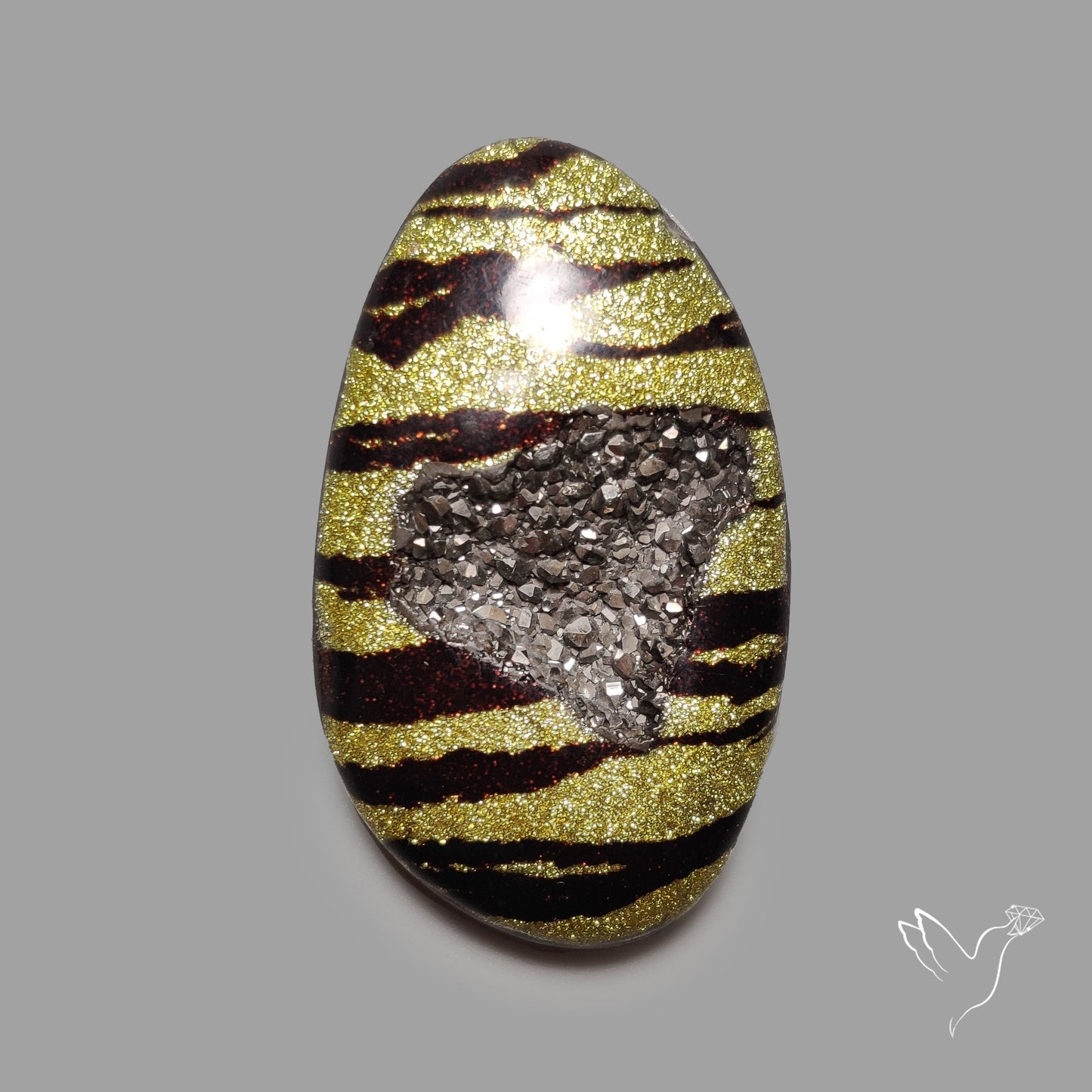 Leopard Coated Chalcedony Druzy