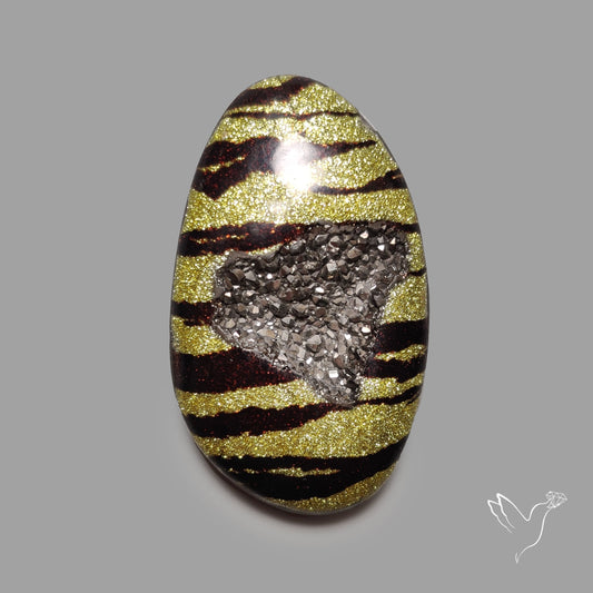 Leopard Coated Chalcedony Druzy