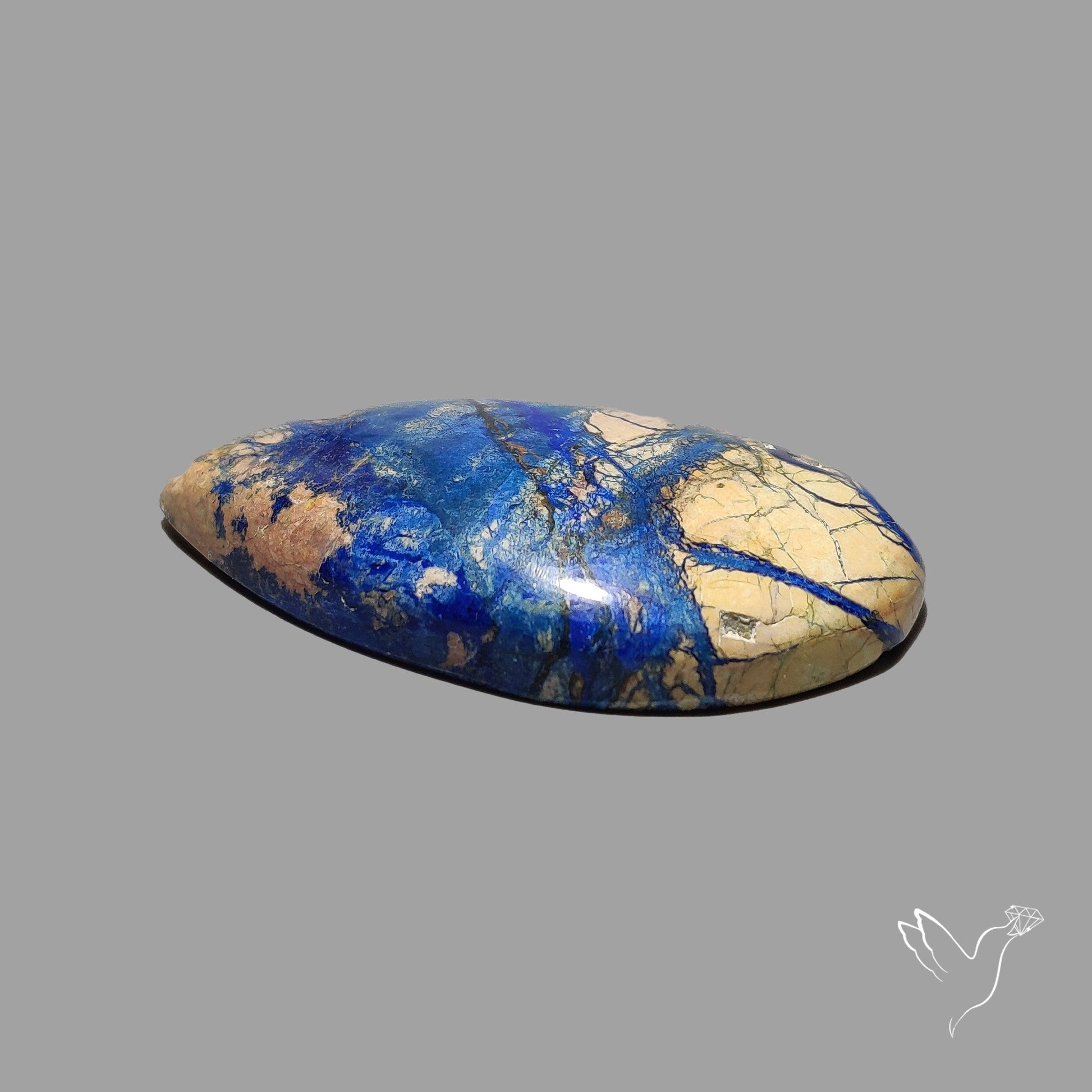 Cyber Web Chrysocolla Azurite Cabochon