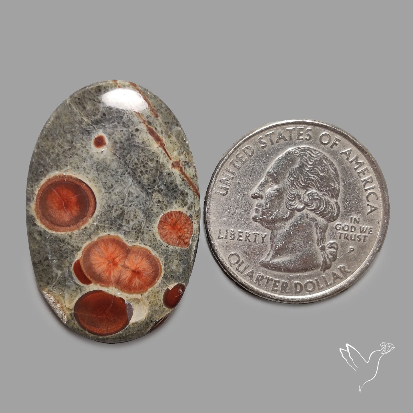 Peanut Wood Obsidian Cabochon