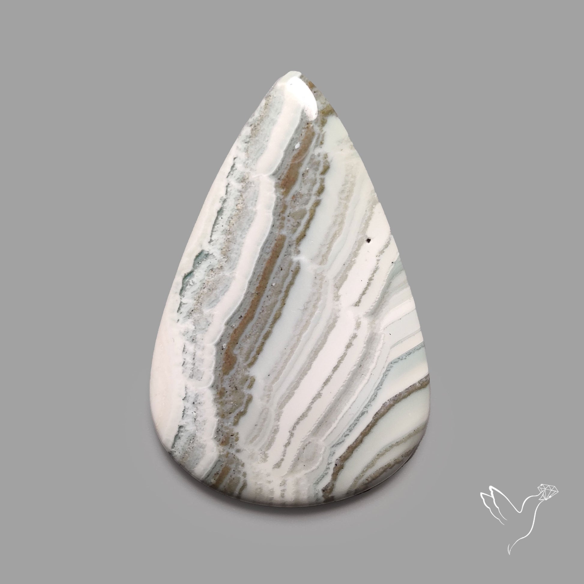 Saturn Chalcedony Cabochon