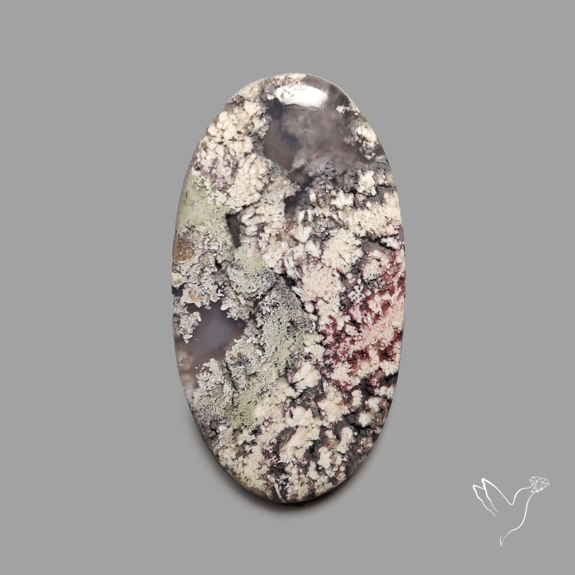 Indonesian Moss Agate Cabochon