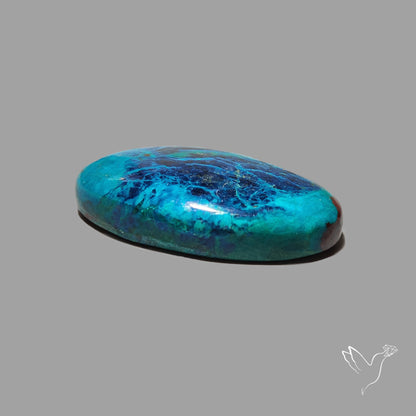 Shattuckite with Azurite Cabochon