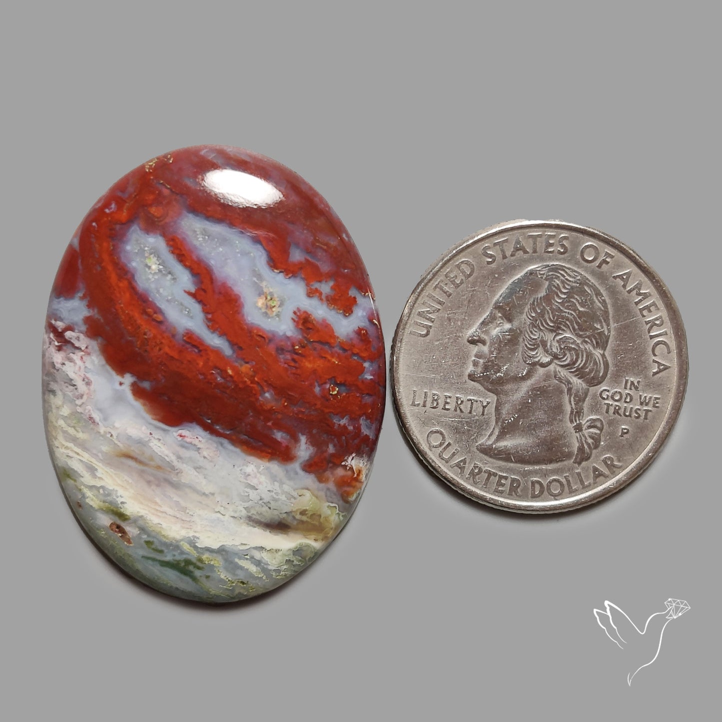 Aqua Chrysoprase Cabochon