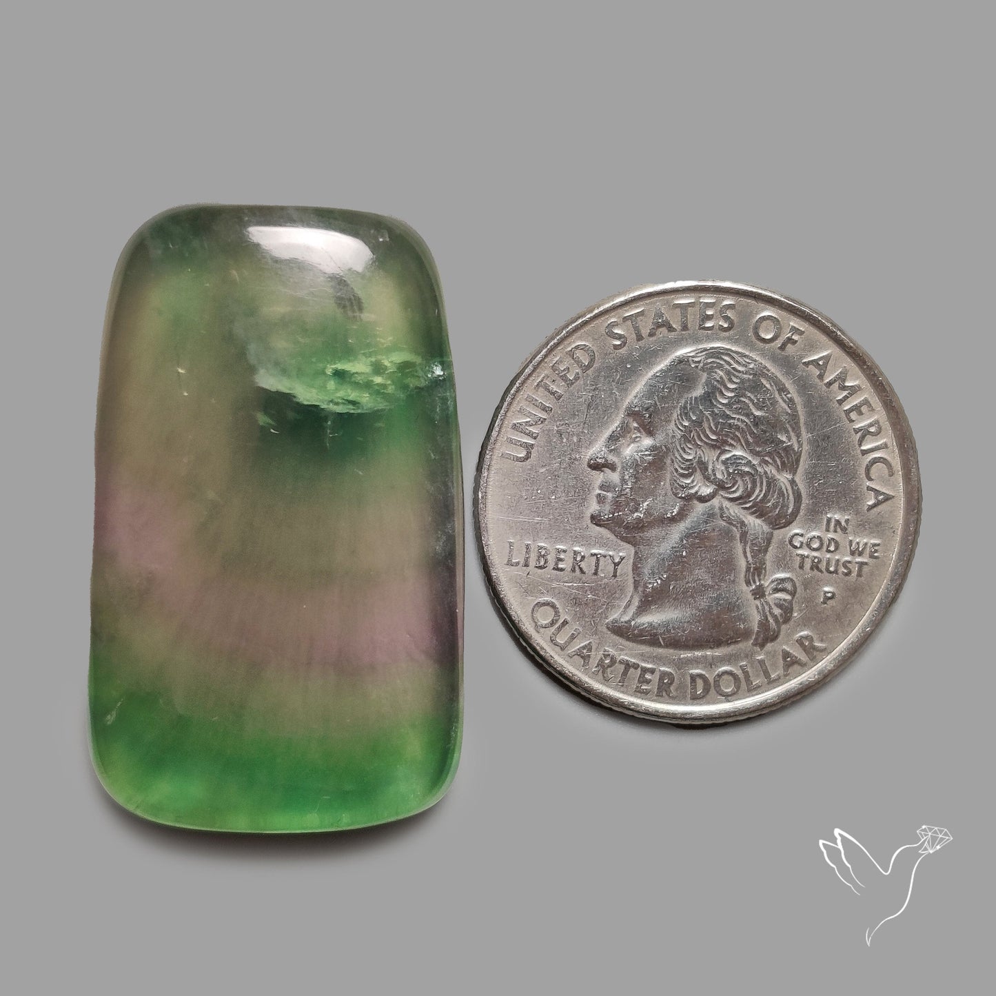 Green Fluorite Cabochon