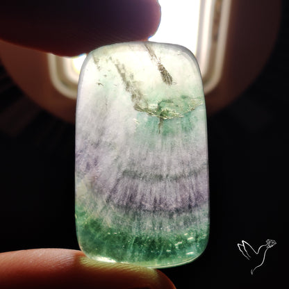 Green Fluorite Cabochon