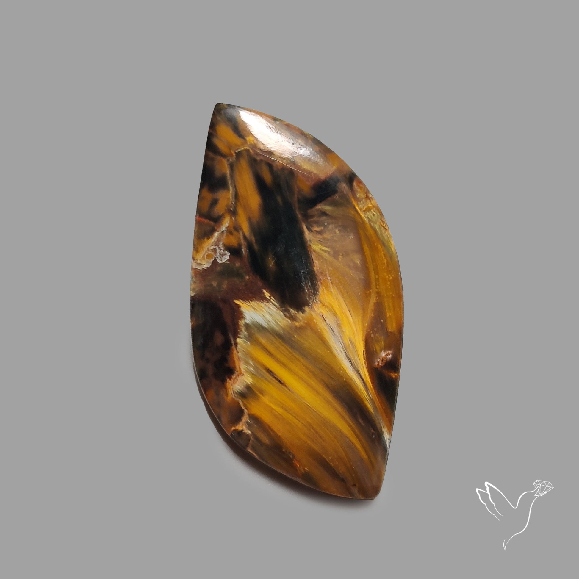 Golden Pietersite Cabochon