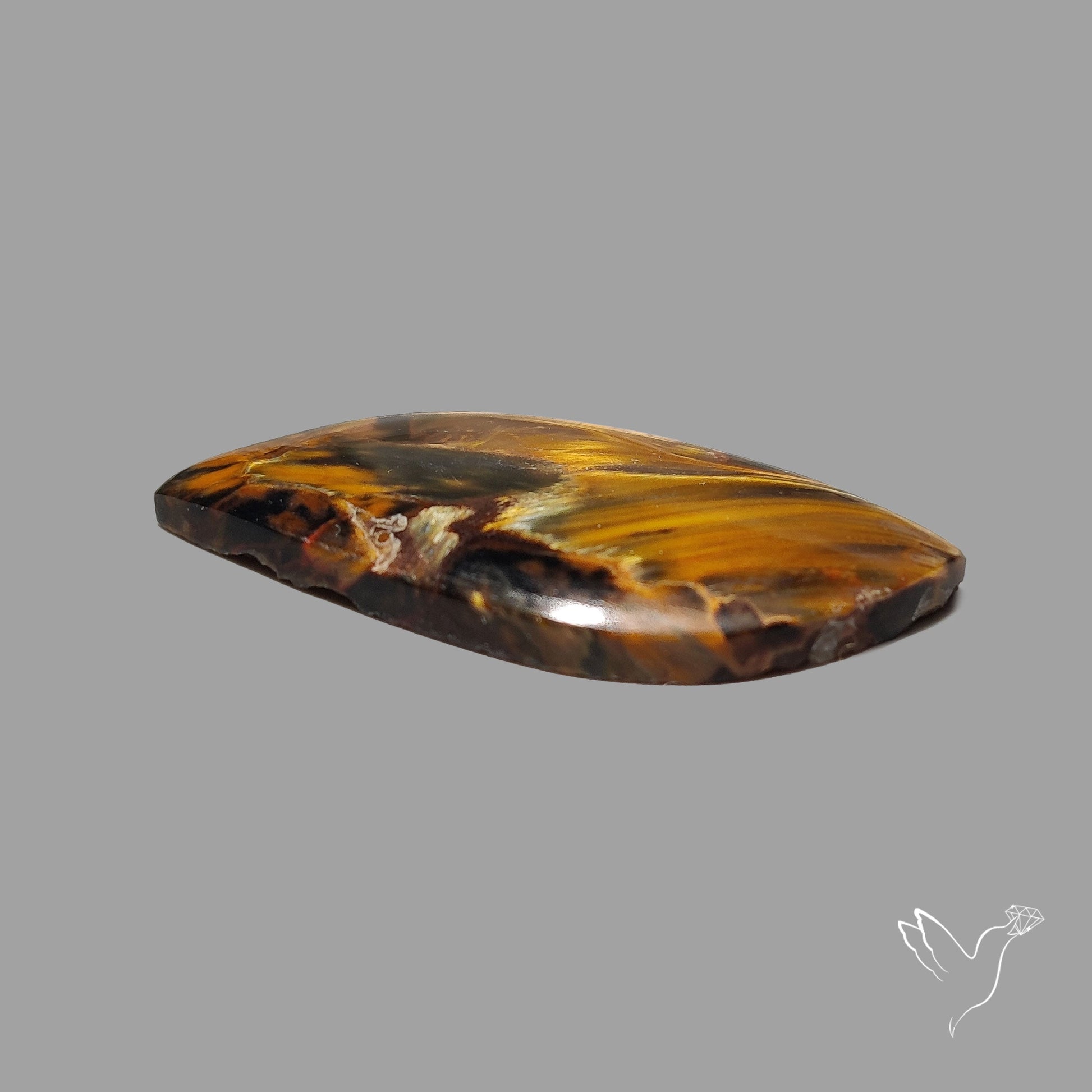 Golden Pietersite Cabochon