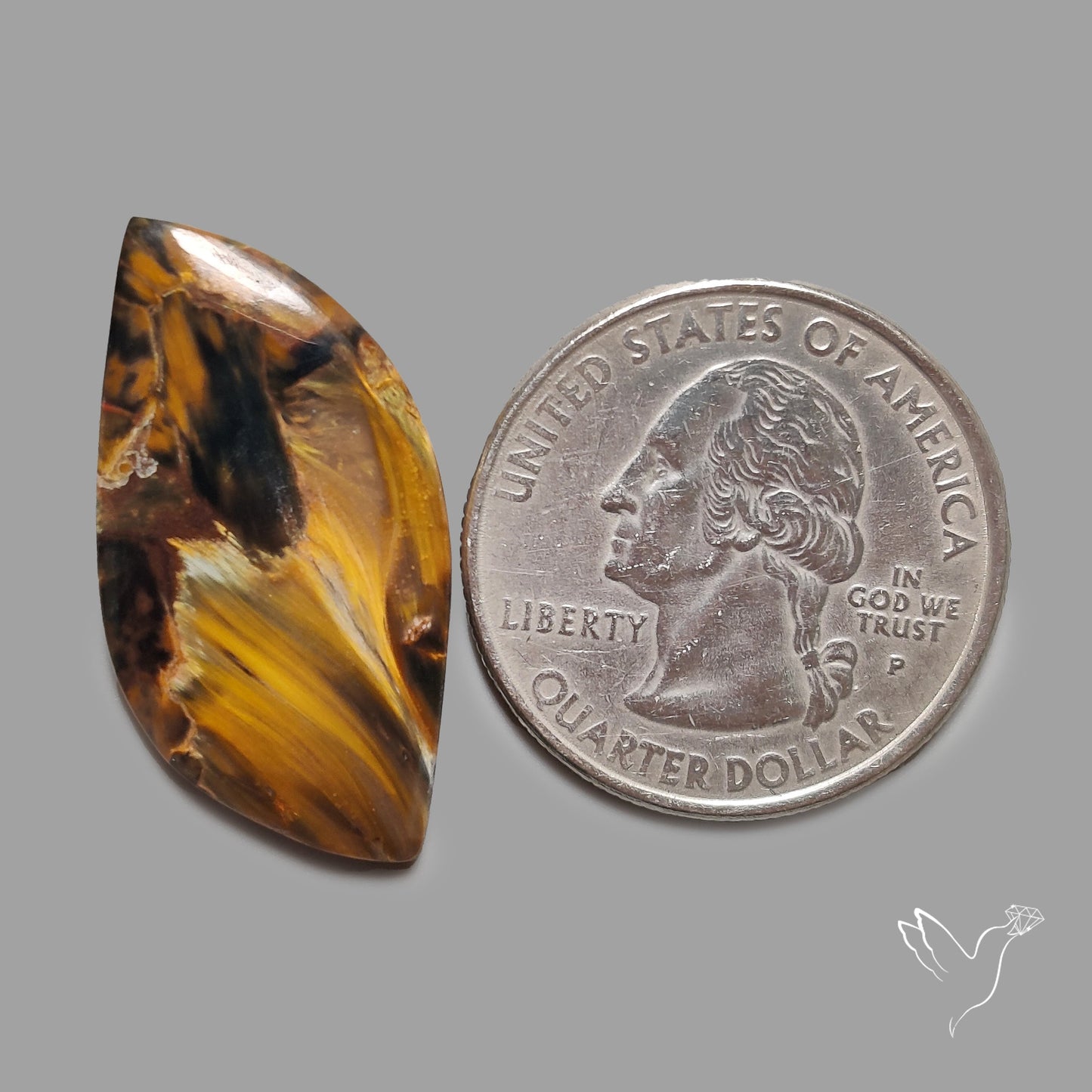 Golden Pietersite Cabochon