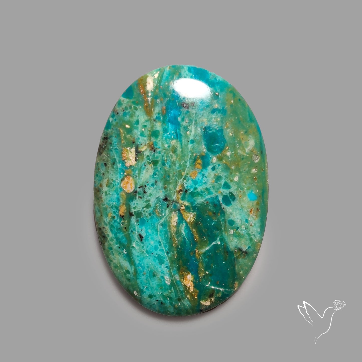 Peruvian Blue Opalina Cabochon