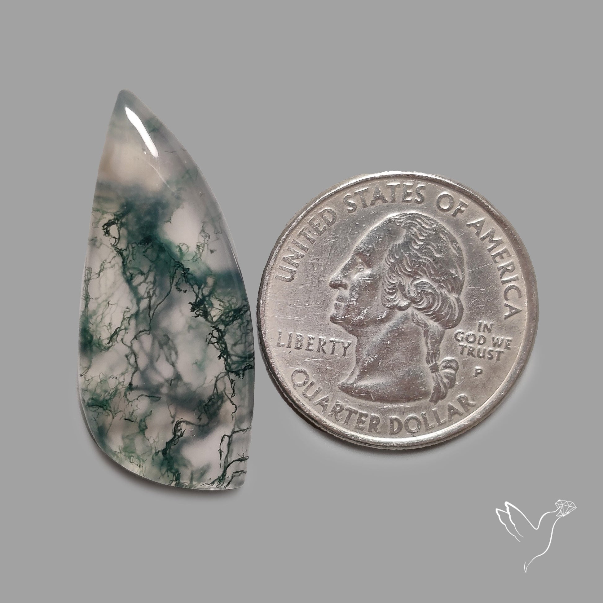Moss Agate Cabochon