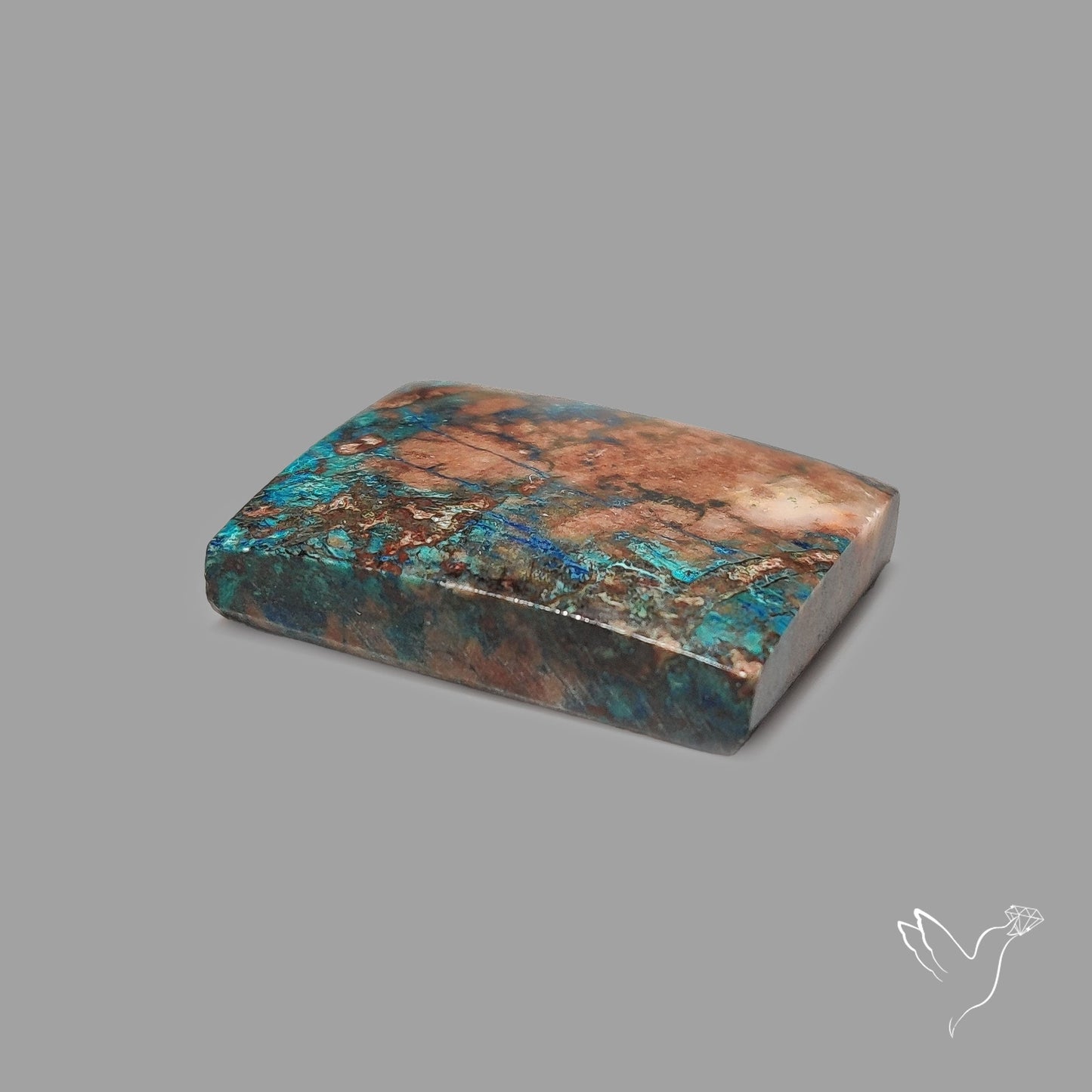 Azurite In Cuprite Cabochon