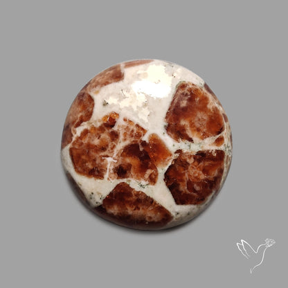 Garnet In Limestone Cabochon