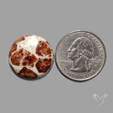 Garnet In Limestone Cabochon