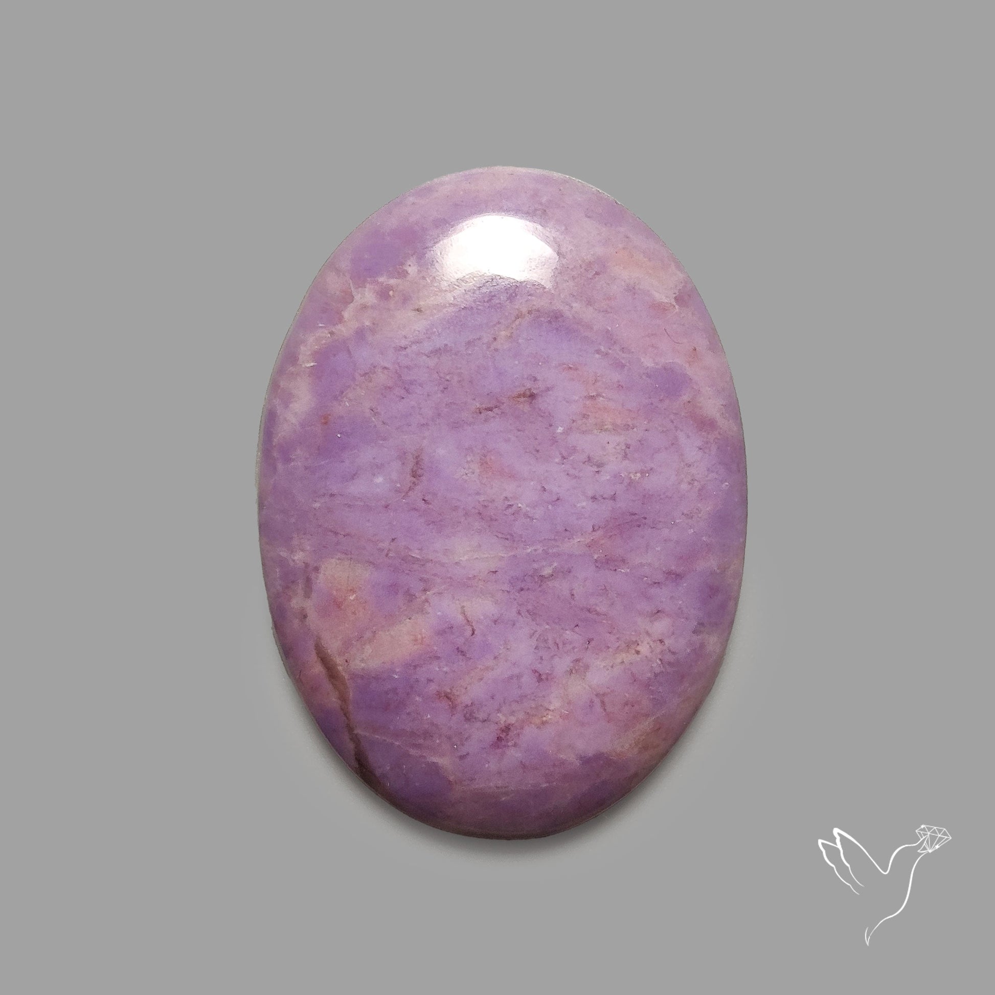 Purple Lavender Jade Cabochon