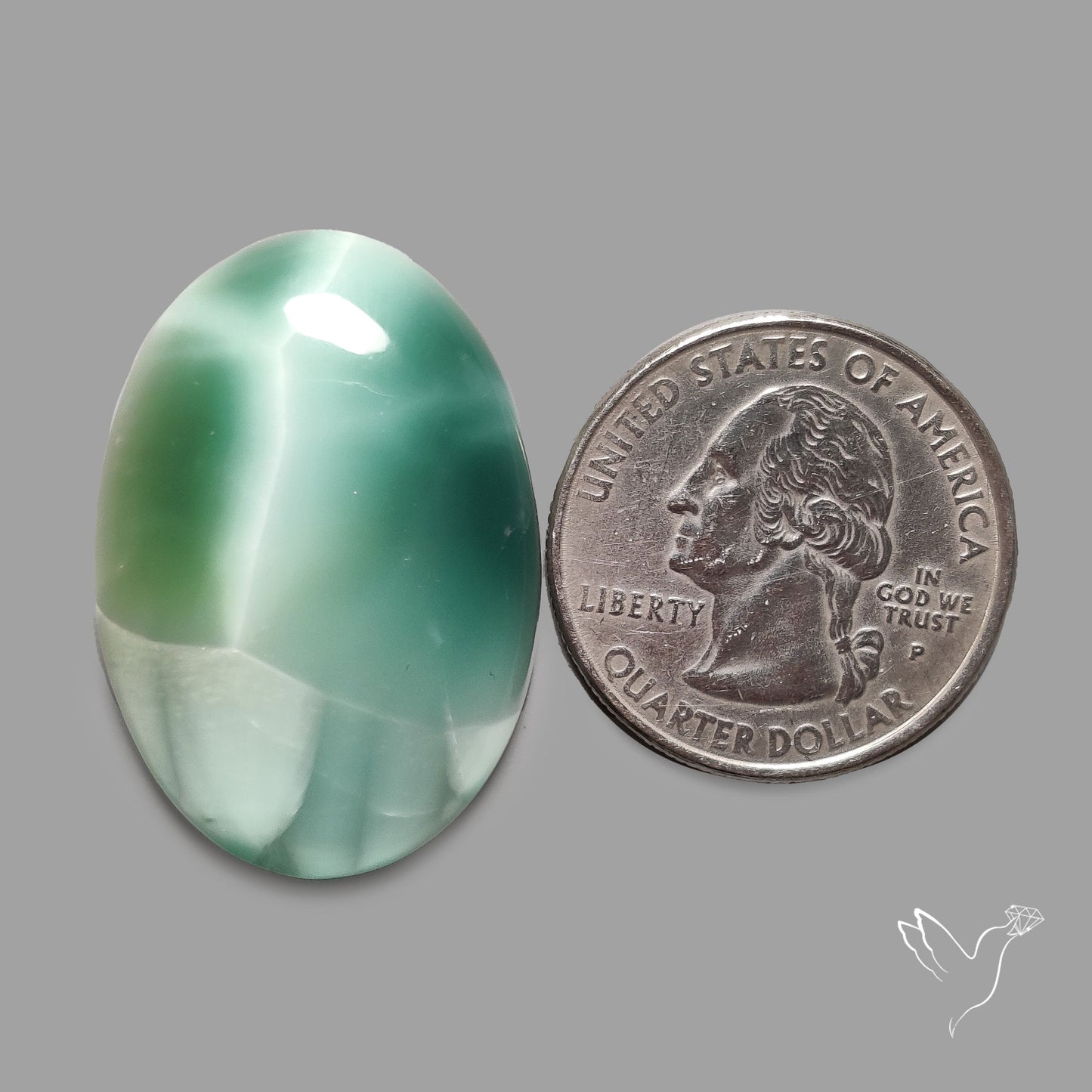 Hemimorphite Starburst Stone Cabochon