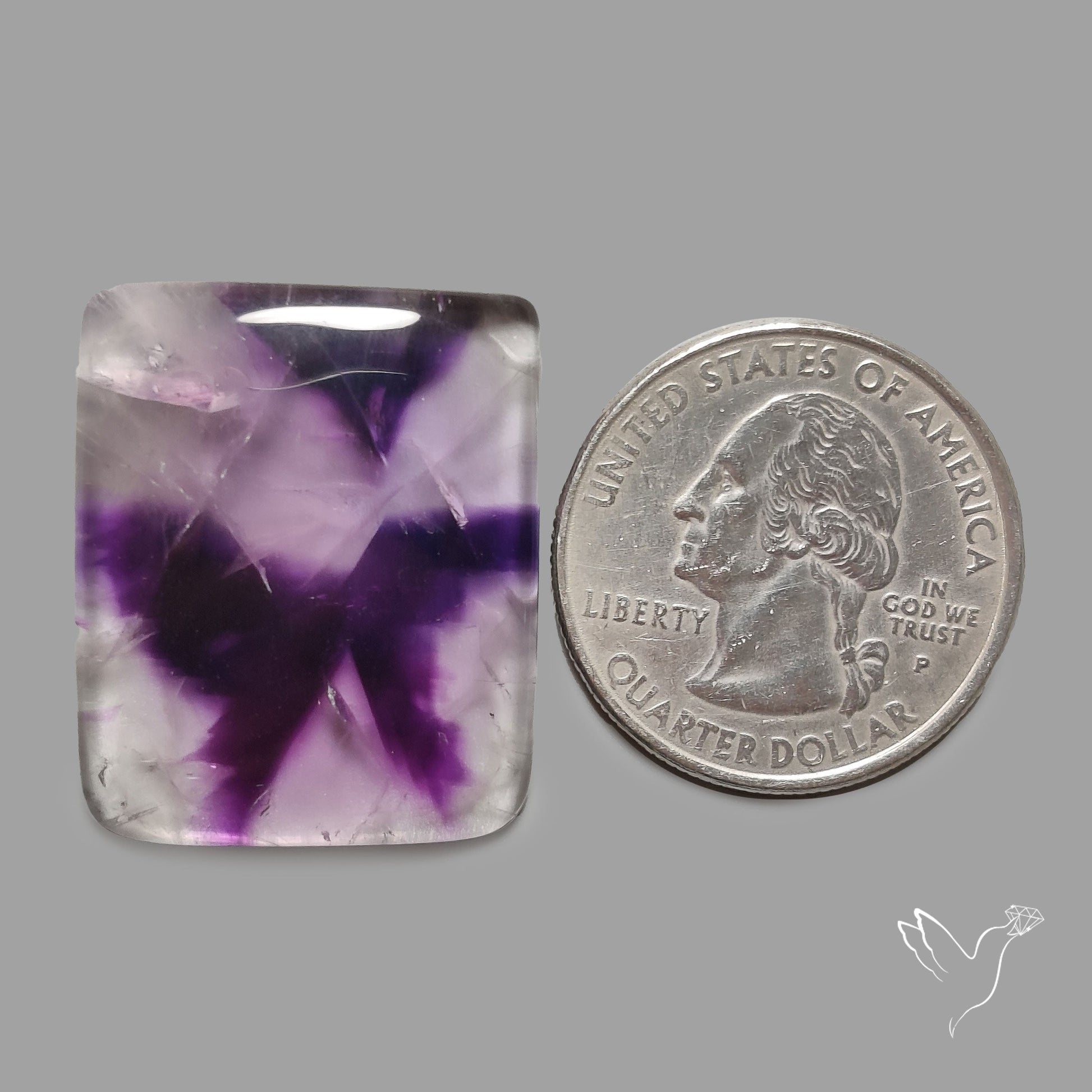 Trapiche Amethyst Cabochon