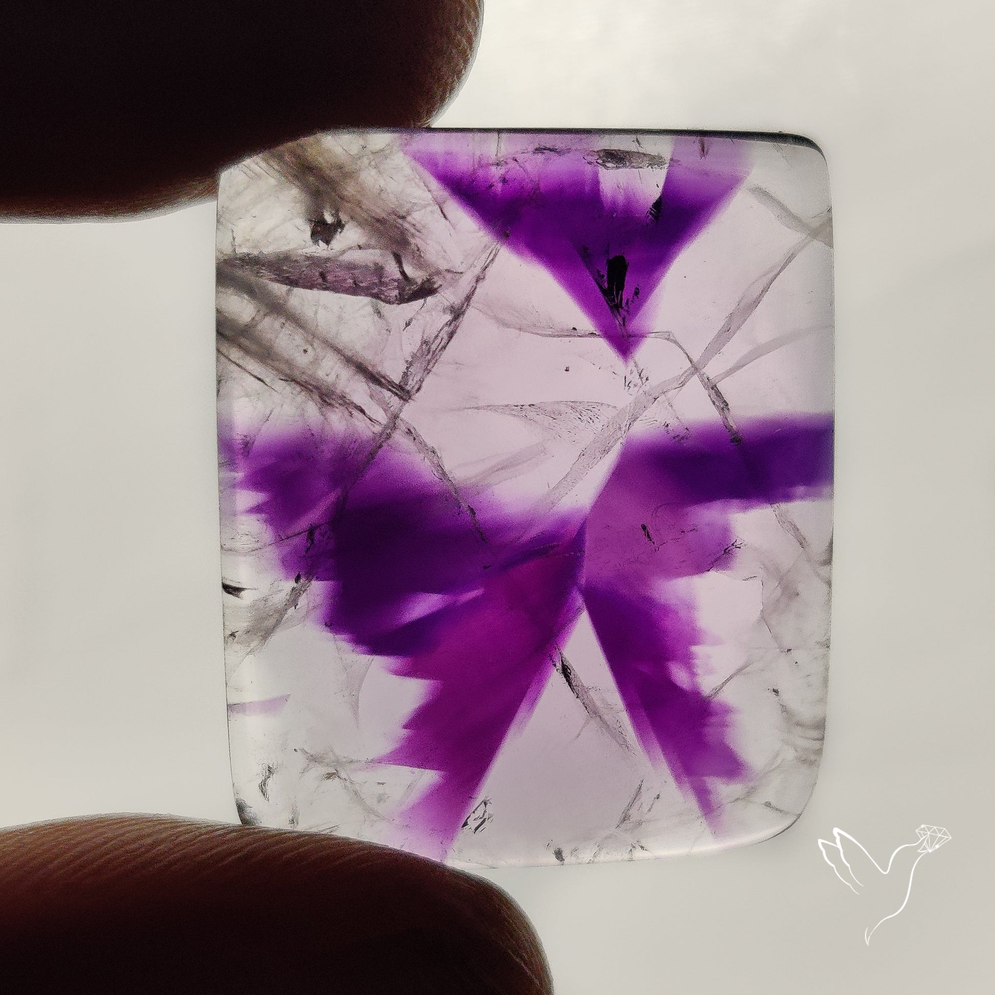 Trapiche Amethyst Cabochon