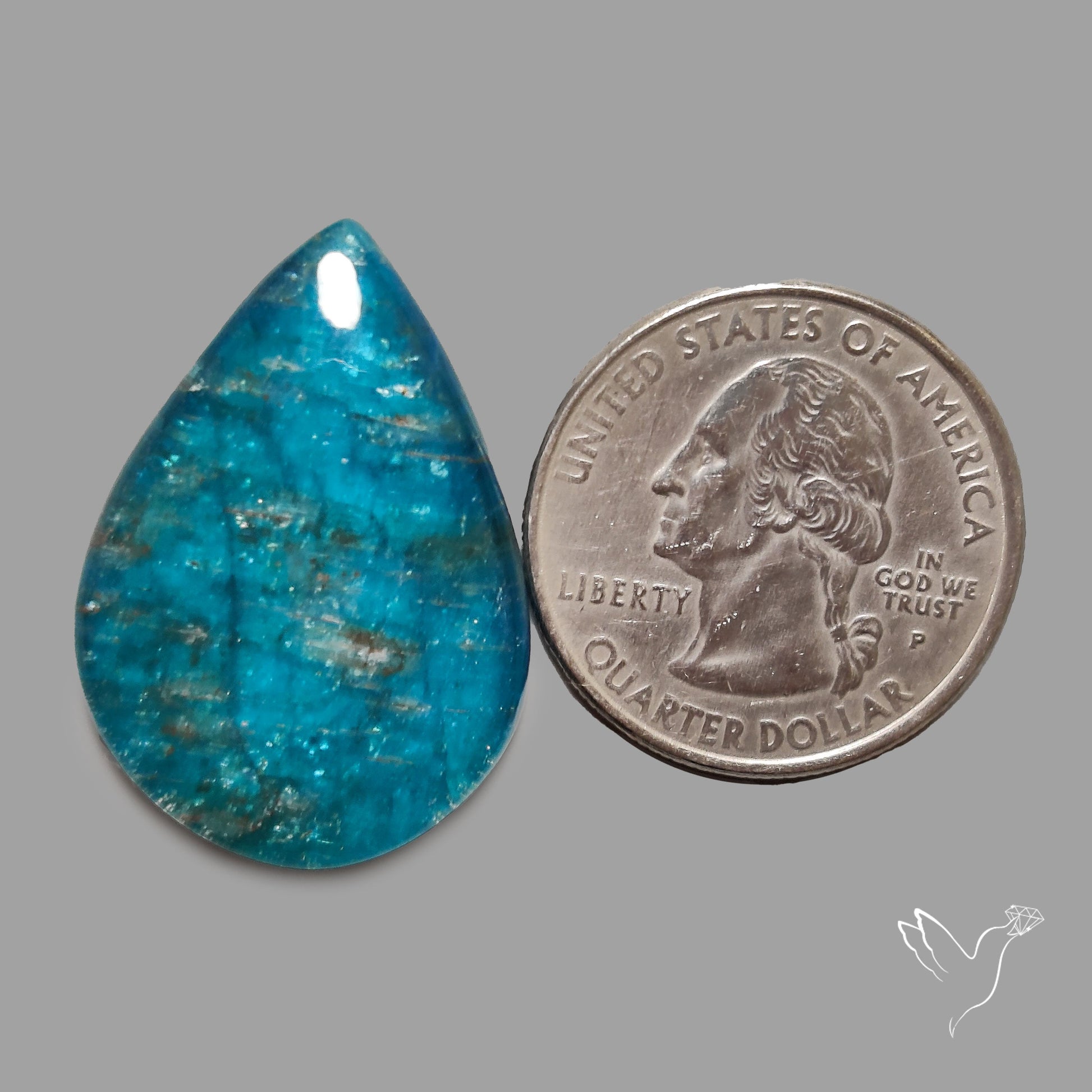 Himalayan Quartz With Neon Apatite Doublet