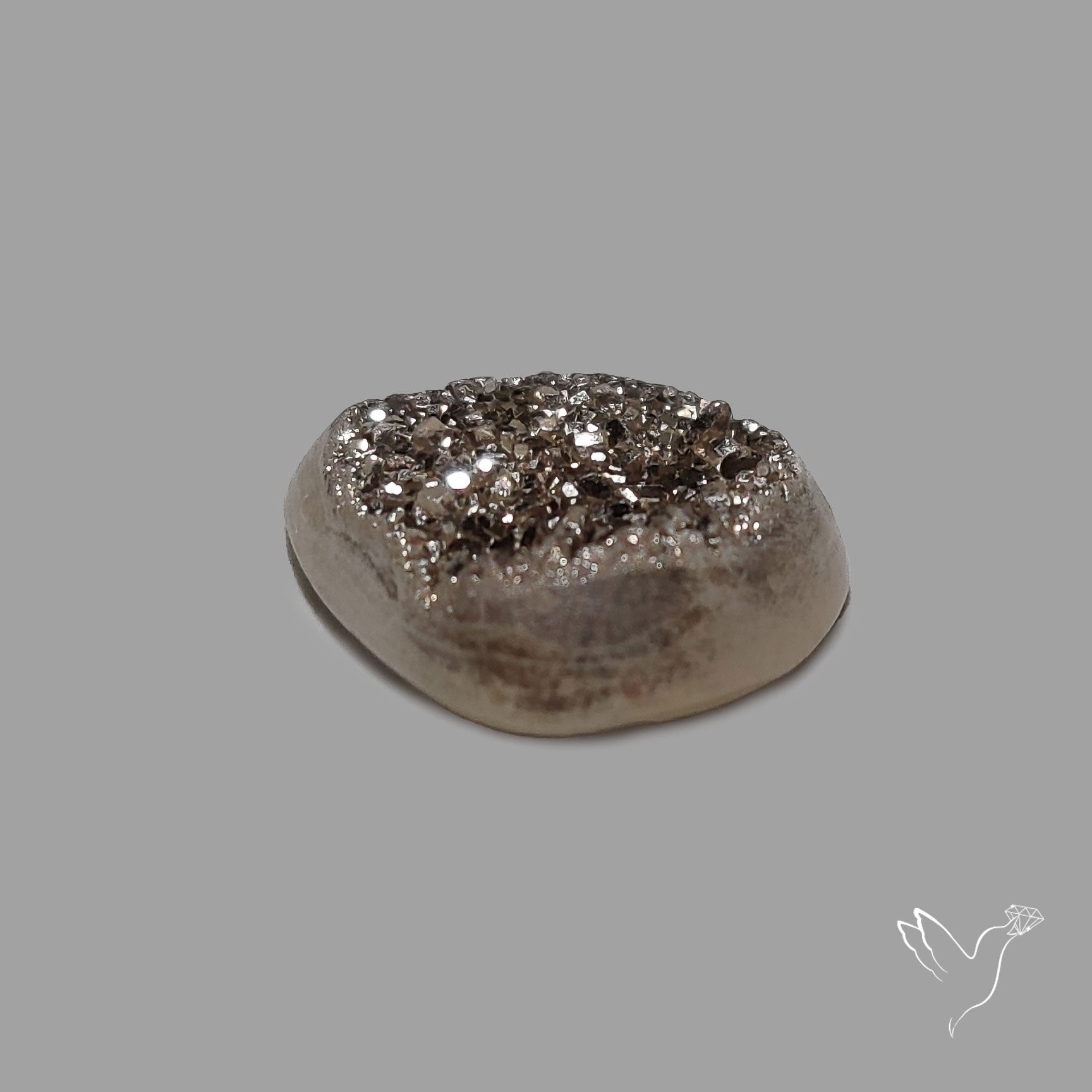 Silver Coated Chalcedony Druzy Sterling Silver Coated