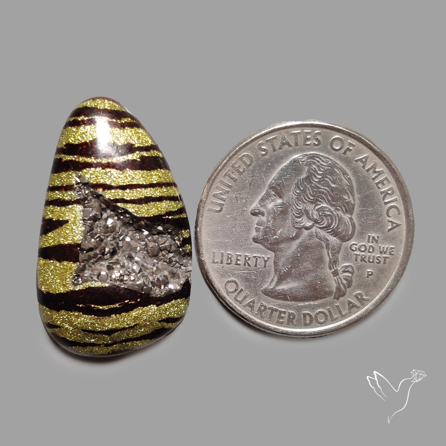 Leopard Coated Chalcedony Druzy