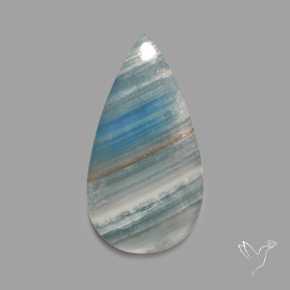 Aquatine Lemurian Calcite Cabochon