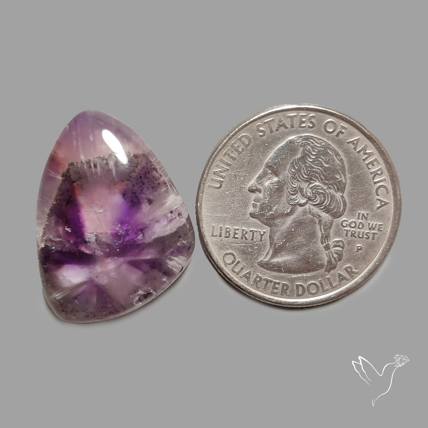 Super Seven Trapiche Amethyst Cabochon