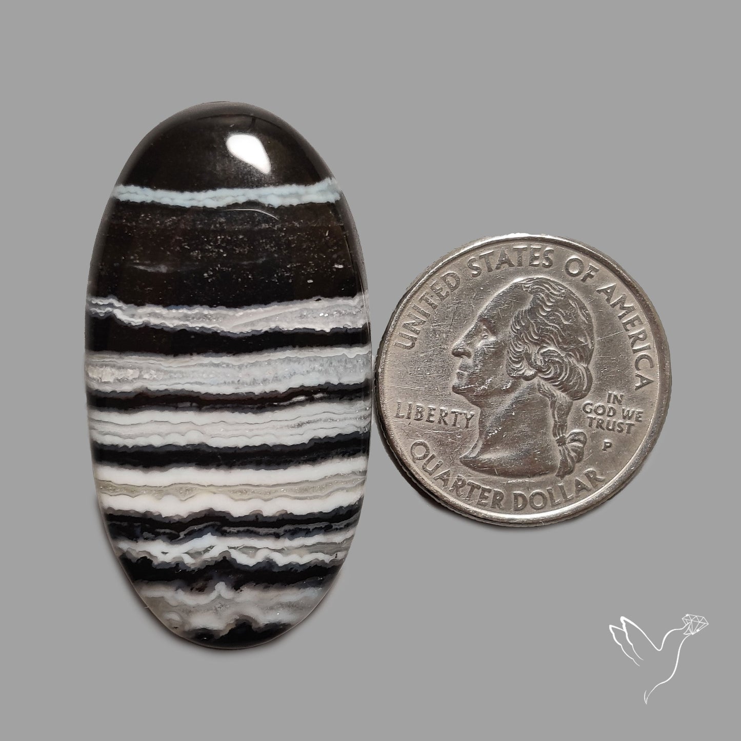 Tuxedo Agate Cabochon