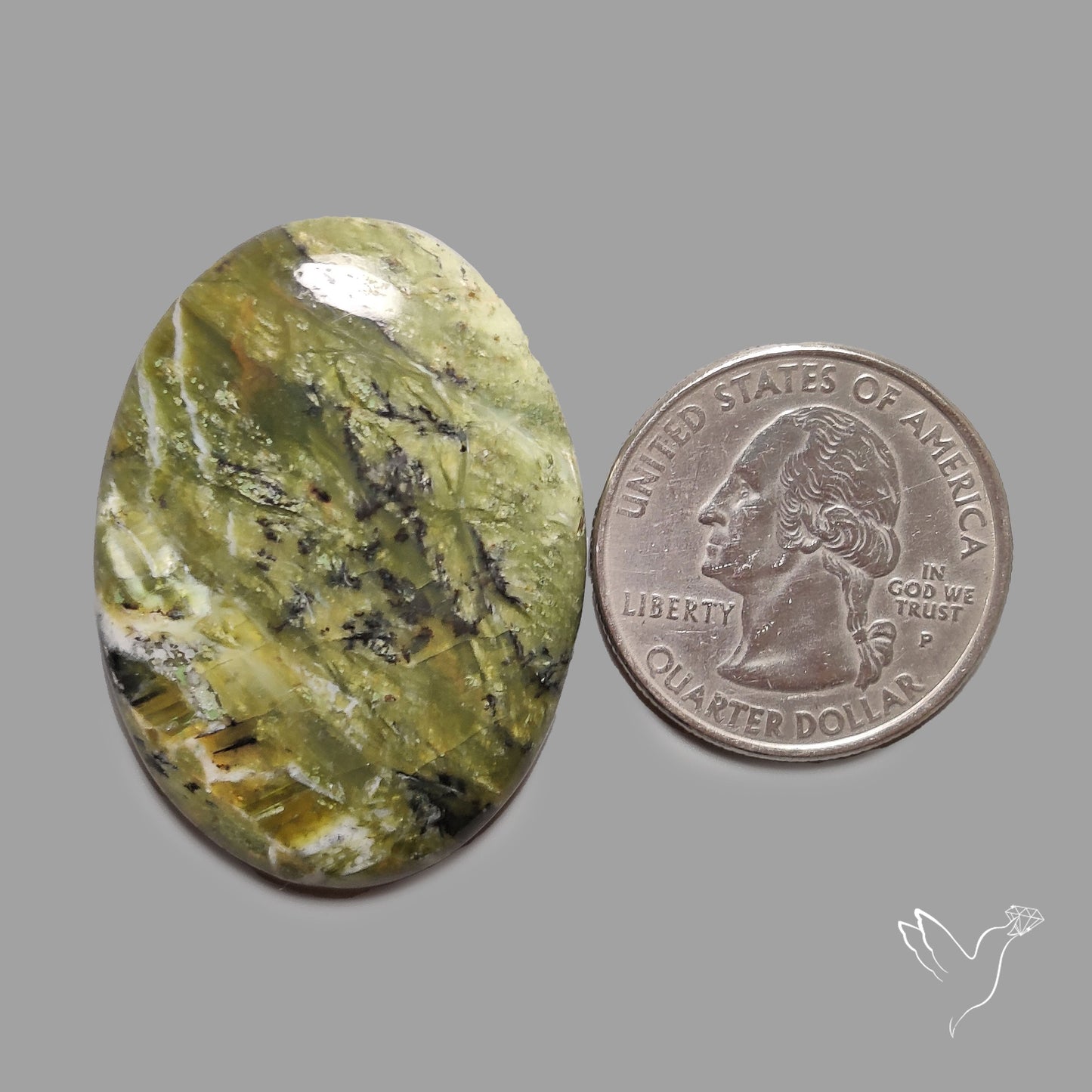 Green Swiss Opal Cabochon