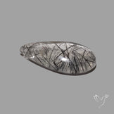 Black Tourmalinated Quartz Cabochon