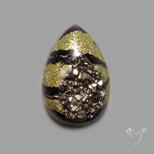 Leopard Coated Chalcedony Druzy