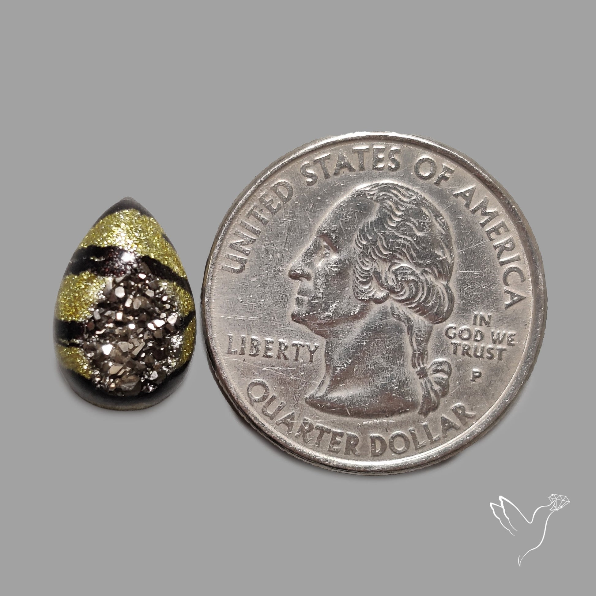 Leopard Coated Chalcedony Druzy