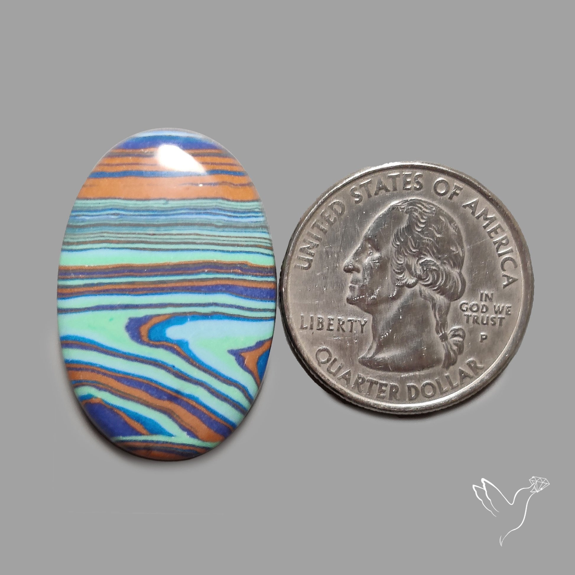 Rainbow Calcilica Cabochon