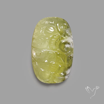 African Prehnite Mughal Carving