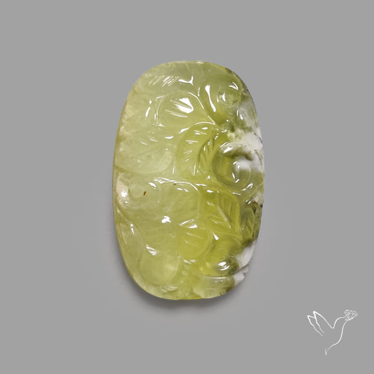 African Prehnite Mughal Carving