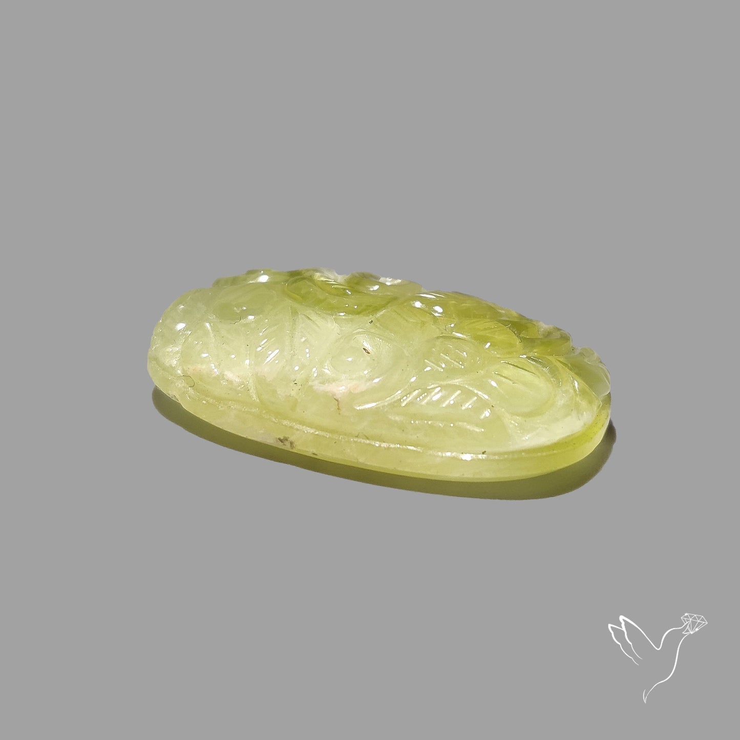 African Prehnite Mughal Carving