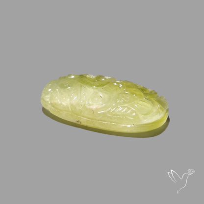 African Prehnite Mughal Carving