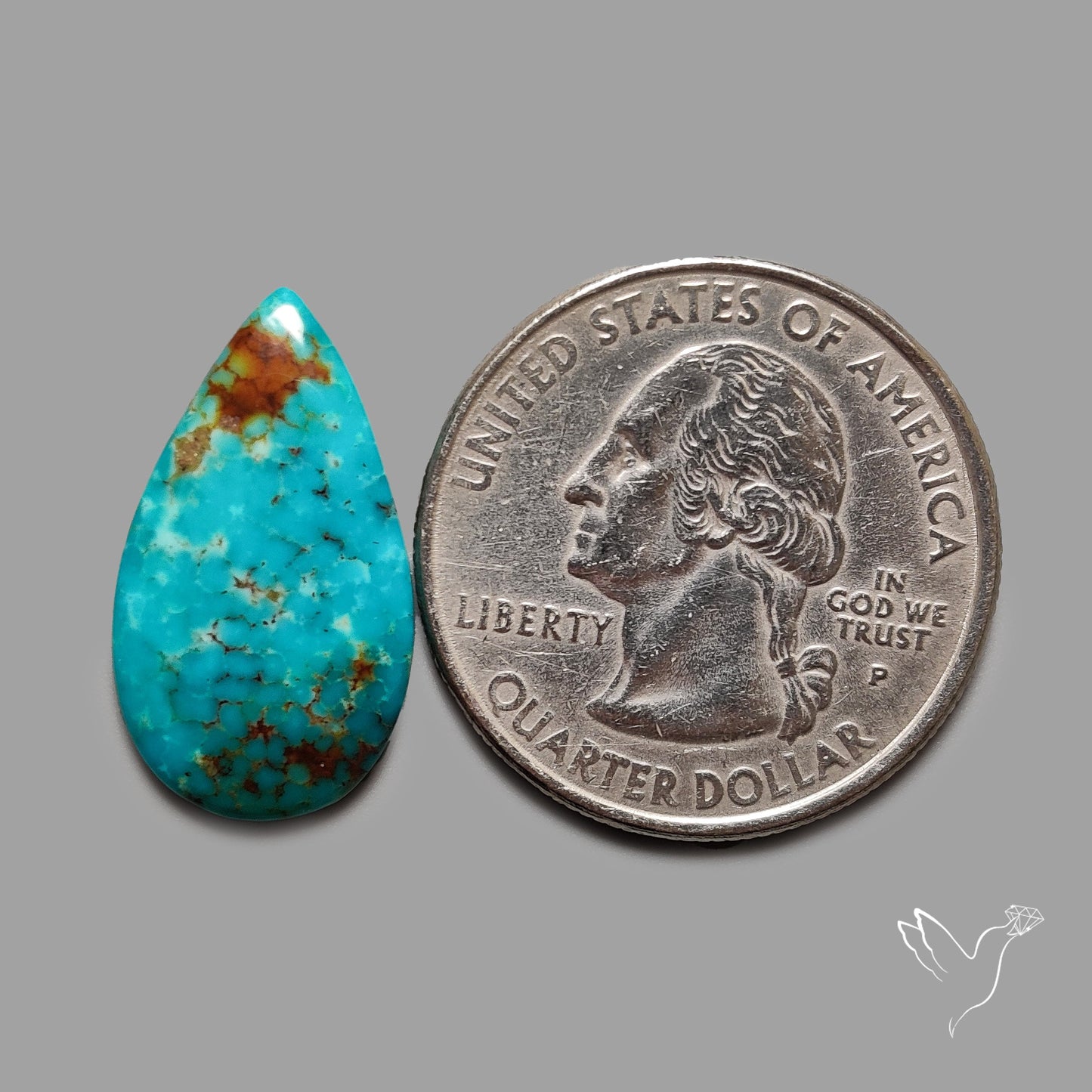 Rare Arizona Patogonia Turquoise Cabochon