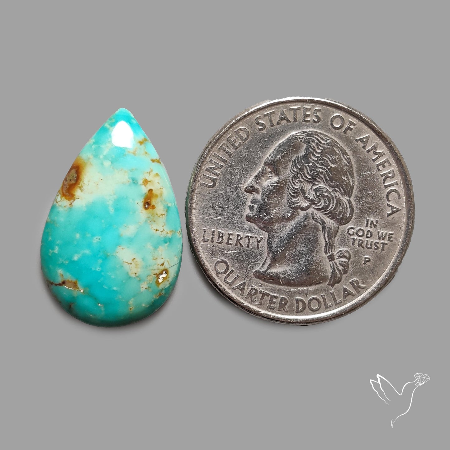 Rare Arizona Patogonia Turquoise Cabochon