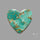 Rare Arizona Patogonia Turquoise Heart Cabochon Carving