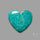 Rare Arizona Patogonia Turquoise Heart Cabochon Carving