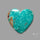 Rare Arizona Patogonia Turquoise Heart Cabochon Carving